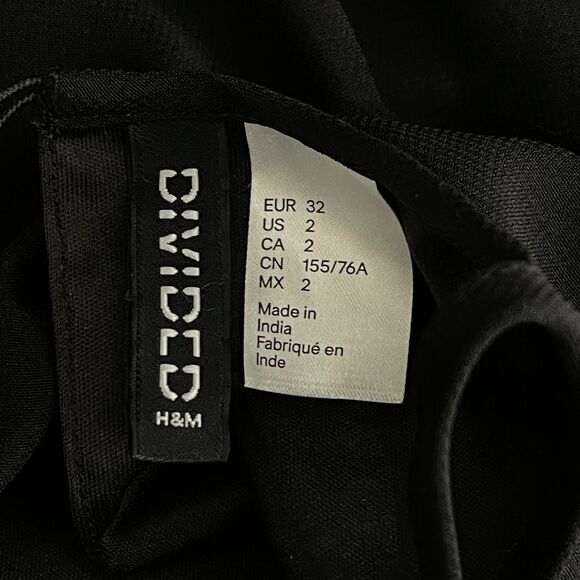 H&M Divided Sleeveless Chiffon Halter Maxi Dress Women's Size 2 - Picture 3 of 8